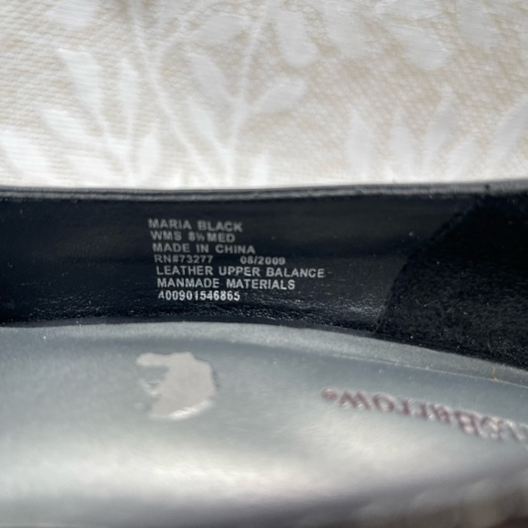 Croft & Barrow "Maria" Women's Black  Leather Sz 8.5 Heels 90s Inspired loafers - Picture 7 of 7